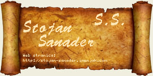 Stojan Sanader vizit kartica